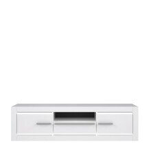 TV-Board >L-Light< in Weiß - 157,7x43,5x52cm (BxHxT)