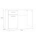 Schreibtisch >Jacky< in Script-Schlammeiche 110x76,5x52,7cm (B/H/T)