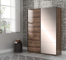 Kleiderschrank >Jacky< in Script-Schlammeiche  -...