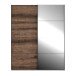 Kleiderschrank >Jacky< in Script-Schlammeiche  - 170,3x210,5x62,5cm (BxHxT)