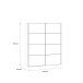Kleiderschrank >Jacky< in Script-Schlammeiche  - 170,3x210,5x62,5cm (BxHxT)