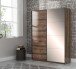 Kleiderschrank >Jacky< in Script-Schlammeiche  - 170,3x210,5x62,5cm (BxHxT)