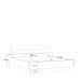 Bett >Jacky< Script-Schlammeiche B/H/T ca. 219,8x90,2x212,3cm