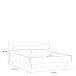 Bett >Jacky< Script-Schlammeiche B/H/T ca. 219,8x90,2x212,3cm