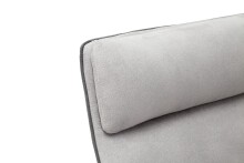 Polsterbank >ADEN< in grau/ dunkelgrau - 175x89x65 (BxHxT)