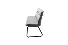Polsterbank >ADEN< in grau/ dunkelgrau - 175x89x65...