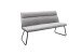 Polsterbank >ADEN< in grau/ dunkelgrau - 175x89x65 (BxHxT)