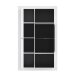 Vitrine >L-Light< in weiss mit Klarglas - 98x160x41,3cm (BxHxT)