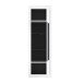 Vitrine >L-Light< in weiss und Klarglas - 63,3x195,2x41,3cm (BxHxT)