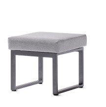 Sitzhocker >Adelaide< (Einzelhocker) in hellgrau -...