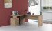 Eckschreibtisch >Novara< in wotan eichefarben, Holzwerkstoff - 100x75x60 (BxHxT)