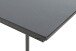 Beistelltisch >52593< in schwarz, MDF, Metall - 33x60x35cm (BxHxT)