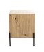 Konsole >52469< in eiche, schwarz, MDF, Metall - 45x60x47cm (BxHxT)