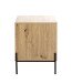 Konsole >52469< in eiche, schwarz, MDF, Metall - 45x60x47cm (BxHxT)