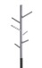Garderobenständer >54524< in grau, schwarz - 170x36 (HxD)