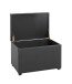Sitztruhe >52524< in schwarz - 58x42x39cm (BxHxT)