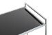 Beistelltisch >24197< in grau, Metall, Sicherheitsglas 5 mm - 50x69x36cm (BxHxT)