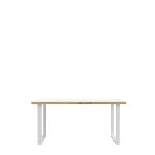 Schreibtisch >Keflavik< in Weiss/Artisan Eiche, B/H/T ca.160x74,1x75cm