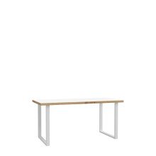 Schreibtisch >Keflavik< in Weiss/Artisan Eiche, B/H/T ca.160x74,1x75cm