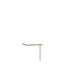 Eckverbindungsplatte >Keflavik< in Weiß/Artisan Eiche B/H/T ca.75x74,1x75cm