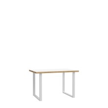 Schreibtisch >Keflavik< in Weiß/Artisan Eiche B/H/T ca. 120x74,1x75cm