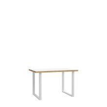 Schreibtisch >Keflavik< in Weiß/Artisan Eiche B/H/T ca. 120x74,1x75cm