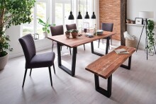 Tischplatte >CALABRIA< in naturfarben - 180x2,5x90 (BxHxT)