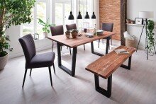 Tischplatte >CALABRIA< in naturfarben - 180x2,5x90 (BxHxT)