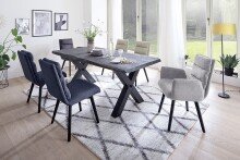 Tischplatte >CALABRIA< in Grau - 240x5,5x100 (BxHxT)