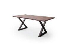 Tischplatte >CALABRIA< in Walnuss - 180x3,5x100 (BxHxT)