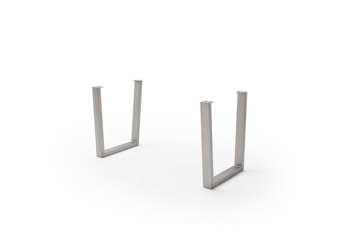 Tischgestell >CALABRIA< (2er-Set) in silber - 73x74x8 (BxHxT)