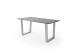 Tischgestell >CALABRIA< (2er-Set) in silber - 73x74x8 (BxHxT)