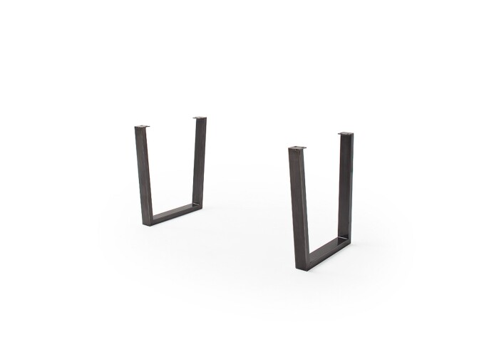 Tischgestell >CALABRIA< (2er-Set) in anthrazit - 73x74x8 (BxHxT)