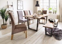 Tischgestell >CALABRIA< (2er-Set) in anthrazit - 73x74x8 (BxHxT)