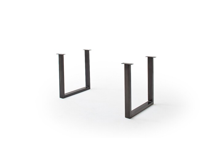 Tischgestell >CALABRIA< (2er-Set) in anthrazit - 73x74x8 (BxHxT)