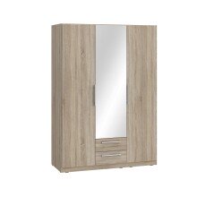 Kleiderschrank >Cadixo< in Sonoma Eiche - 150,6x212,9x58,9cm (BxHxT)