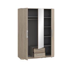 Kleiderschrank >Cadixo< in Sonoma Eiche - 150,6x212,9x58,9cm (BxHxT)
