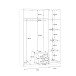 Kleiderschrank >Cadixo< in Sonoma Eiche - 150,6x212,9x58,9cm (BxHxT)
