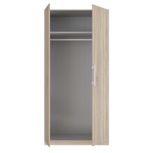 Kleiderschrank >Cadixo< in Sonoma Eiche - 100,9x212,9x58,9cm (BxHxT)