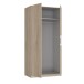 Kleiderschrank >Cadixo< in Sonoma Eiche - 100,9x212,9x58,9cm (BxHxT)