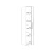 Kleiderschrank >Cadixo< in Sonoma Eiche - 51,2x212,9x58,9cm (BxHxT)