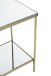 Beistelltisch >52187< in vermessingt, Metall, Spiegel 5 mm - 28x46x28cm (BxHxT)