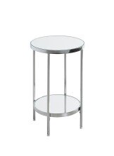 Beistelltisch >52284< in chrom, Metall, Spiegel 5...