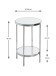 Beistelltisch >52284< in chrom, Metall, Spiegel 5 mm - 46x28cm (HxD)