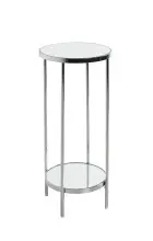 Blumentisch >52285< in chrom, Metall, Spiegel 5 mm...