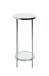 Blumentisch >52285< in chrom, Metall, Spiegel 5 mm - 66x28cm (HxD)