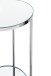 Blumentisch >52285< in chrom, Metall, Spiegel 5 mm - 66x28cm (HxD)
