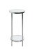 Blumentisch >52285< in chrom, Metall, Spiegel 5 mm - 66x28cm (HxD)