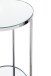Blumentisch >52285< in chrom, Metall, Spiegel 5 mm - 66x28cm (HxD)