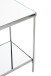 Beistelltisch >52287< in chrom, Metall, Spiegel 5 mm - 28x46x28cm (BxHxT)